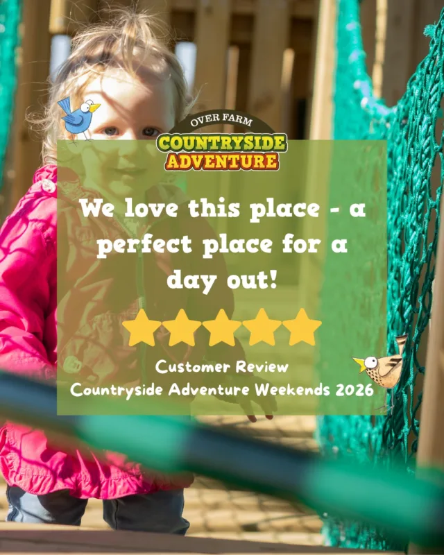 There's a reason we are Gloucestershire's Best Family Day Out, and reviews just like this one tell us why! 

Want to join us for a great day out with all the family? We will be open 10 am - 4 pm on Saturday and Sunday 🙌

📍 Over Farm, Gloucester, GL2 8DB