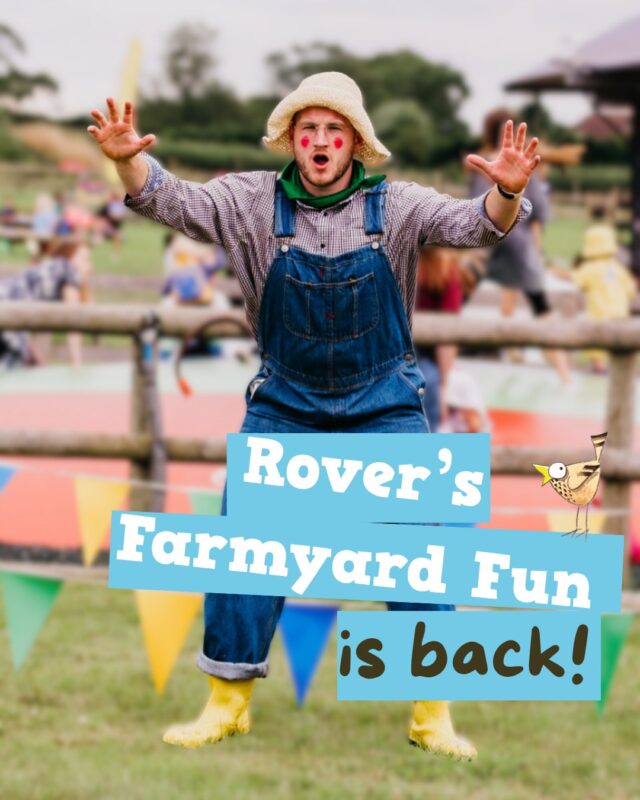 Rover's Farmyard Fun Show returns to the Roundhouse this weekend! 

But there is more: we will have tractor and quad train rides throughout the day, unlimited mini golf and free play across our play areas, and you'll even be able to say hello to our farm animals, including our new alpacas! 

🎟️ Link is in our bio 🔗
📍 Countryside Adventure, GL2 8DB
📆 Most weekends throughout the summer holidays!