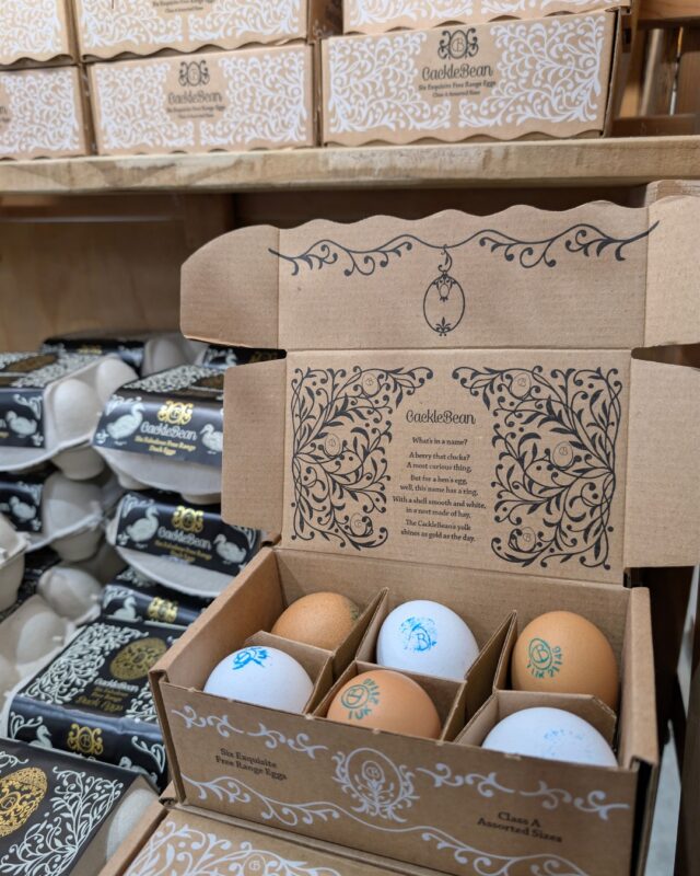 New in the farm shop 🐤

Introducing Cacklebean eggs. These duck and chicken eggs come from the Cackleberry farm hidden at the foot of a hill just outside of Stow-on-the-Wold. These eggs are used in exclusive restaurants throughout the Cotswolds and London, as well as stocked in the likes of Harrods 😍

Pop in and try them for yourself 9 am - 5 pm every day, including Sundays!